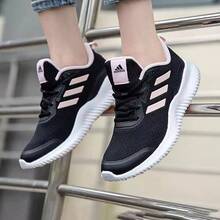 Adidas New Lightweight Breathable Mesh Sports Casual Women's Running Shoes - Black/Pink - View 6