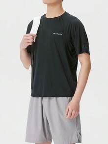 Columbia Men's Stealth Spring™ SS Tee Comfortable Casual Outdoor Short Sleeve T-Shirt AE1950010 - Black - View 3
