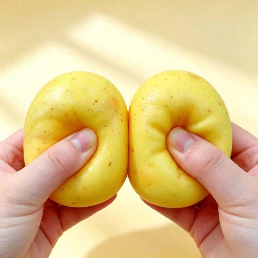 1pc Fluid Potato Squishy Stress Relief Toy, Southern Potato Slow Rebound Squeeze Toy
