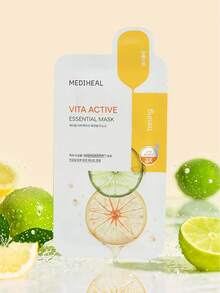 Mediheal Vita Essential 面膜 10 片裝，提亮膚色、改善暗沉、保濕、活化肌膚，含 9 種維生素複合成分，適用於暗沉肌膚及所有膚質 - Vita Essential Mask 10 - 查看 6