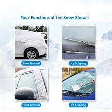 2pcs Car Snow Shovel Tool Glass Snow Brush De-Icer Ice Scraper Snow Removal Shovel Winter Snow Removal Gadget - Snow Shovel - View 4