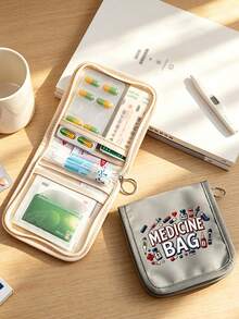 Portable Mini Transparent Pill Box With Medicine Package Pattern, Leak-Proof Multi-Compartment Pill Organizer, Outdoor Travel Pill Box, 3-Compartment Daily Medication Organizer, Compact Pocket Pill Storage Box, Suitable For Storing Vitamins, Daily Medications, Capsules, Tablets And Small Supplements, Practical Travel Essential For Outdoor Camping, Vacation And Business Trips, Gift For Students, Doctors, Family And Friends, Waterproof And Moisture-Proof Pill Box, Easy To Put In Handbag, Backpack And Pocket, Emergency Rescue Pill Box, Back To School, Teacher's Day, Christmas Gift - Multicolor - View 3