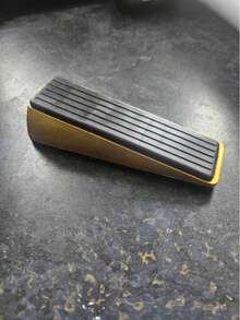 1pc Polished Metal Door Stopper, Shock Absorbing Door Wedge, Soundproof Windproof, Metal Frame With Rubber Anti-Slip Pad, No Drilling Required, Best Gift - A - View 4