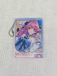 PJSK Anime Academy Photocard Holder Keychain, Cute Anime Girl Transparent Card Cover With Bead Chain, Bag Pendant Photo Protector Collectible Fan Gift - Multicolor - View 11