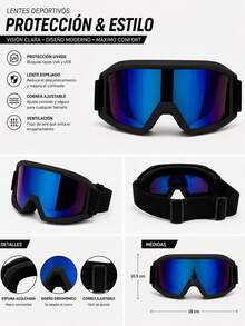 Wholesale Adult Dust Goggles, Motocross Goggles, Racing Goggles, Motorcycle Goggles, Surf, Airsoft - Black - View 2