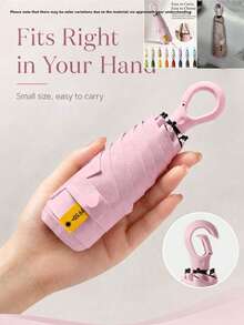 Mini Folding Umbrella, Pocket Size Waterproof Portable Travel Umbrella, Mini Travel Umbrella, Women's Essential Travel Accessory, Mini Travel Accessory Set - Multicolor - View 11