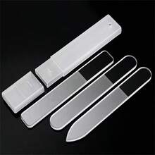 5/3/1pc Nano Glass Nail File, Polishing Bar, Washable And Reusable, Transparent Nail Shaping Tool, Suitable As Gift For Women And Girls - Clear - View 1