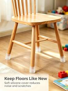 24-1pc Non-Slip Chair Leg Caps, Table & Chair Protection Covers, Furniture Leg Pads, Chair Leg Protectors, Non-Slip Chair Leg Cushions, Quiet Table & Chair Covers, Suitable For Living Room/Bedroom/Study, Noise Reduction Essential, Perfect Housewarming Gift - Multiple Styles - View 4