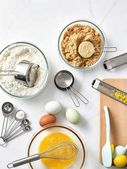 Mätbägare och måtskedar i rostfritt stål, 4/8 st metallmätverktyg, kaffeskedar, kryddskedar, lämpliga för bakning, matlagning, torra och flytande ingredienser