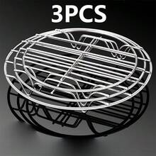 Kitchen Steamer Rack;Stainless Steel Material;Round Water-Separating Steaming Plate;Steamer Pot And Basket Accessories;Stew Pot Stand;Daily Cooking;Family Gatherings;Friend; Guest Banquets;Durable And Easy To Clean;Improves Cooking Efficiency. - View 12