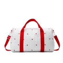 1pc Korean Style Floral Kids Short Trip Luggage Bag, Wide Handle, Adjustable Crossbody, Kindergarten Camping Storage Large Bag - Multicolor - View 17
