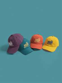 1 buah Topi Baseball Wanita Lembut dengan Bordir Huruf, Topi Musim Semi/Panas Cepat Kering, Bernapas, Tipis, dan Melengkung - MultiWarna - View 4