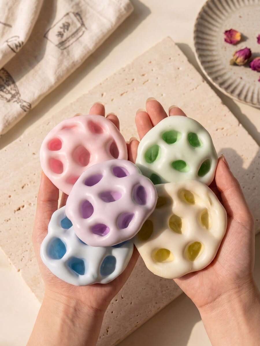 Mochi Soft Squishy Toy, Handmade Sticky Rice Cake Squeeze Ball, Soft TPR Stress Relief Toy, Fresh Macaron Color Sensory Squeeze Toy, Suitable For Teenagers, Desktop Decor Relaxation Gift