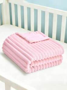 1pc Plaid Wool Baby Blanket, Super Soft Comfortable Fluffy Baby Blanket, Suitable For Baby Stroller Newborn Blanket, 30 X 40 Inches, - Multicolor - View 7