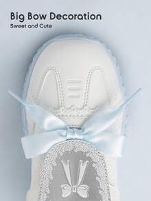 Balabala Girls' Ballet Style Running Shoes, Spring 2026 Collection - White and Blue - View 7