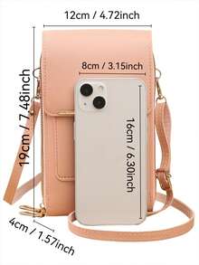 Women's Crossbody Bag Fashion Minimalist Large Capacity Multi-Function Touchscreen Phone Bag - Multicolor - View 2
