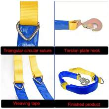 Winching Assistance Straps Webbing Winch Brother 5000KG 5T Vehicle Recovery Tool - A - View 7