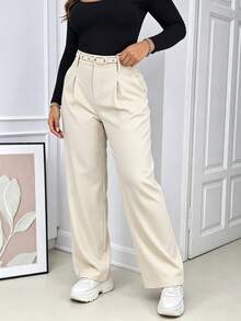 Women Pants - Apricot - View 2