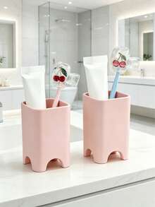 1pc Half Cherry Pattern Toothbrush Holder - Transparent Dust-Proof Toothbrush Cover, Bathroom Accessory, Perfect Protection For Women And Girls' Travel Toothbrushes, Portable Snap-Lock Toothbrush Storage Case, Fits Most Manual/Electric Toothbrushes, Dust-Proof Protective Cover, Suitable For Home And Travel, Family Gift, Back To School Gift, Travel Supplies - Multiple Styles - View 2