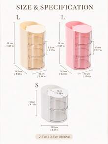 2/1pc Rotating Makeup Storage Box With Lid, Multi-Layer Flip Cover Cosmetic Storage Container, Dust-Proof Makeup Brush Holder, Portable Transparent Makeup Display Box, Suitable For Makeup Sponge, Lipsticks, Skincare Products, Desktop Vanity Makeup Organizer,Room Decor,Travel Essential - Multicolor - View 10