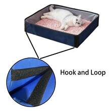 Foldable Portable Cat Litter Box, Collapsible Travel Cat Toilet, Suitable For Car Road Trips - S-checkered - View 5