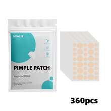 360/720PCS Hydrocolloid Acne Pimple Patch, Hydrocolloid Spot Stickers, Covering Zits And Defect, Nighttime Spot Stickers For Face - Round - View 8