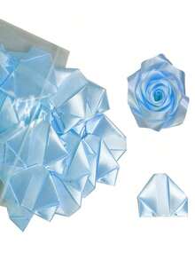 1-100pcs Silk Eternal Rose Petals, DIY Bouquet Handmade Gift Materials - Multicolor - View 4