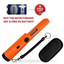 Detector de metales profesional Pinpointer: detector de tesoros portátil con alertas de vibración y zumbido para oro, plata y reliquias (uso en aventura y arqueología) - Naranja - Ver 11