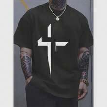 Men Sports Tees & Tanks - 黑色 - 查看 1