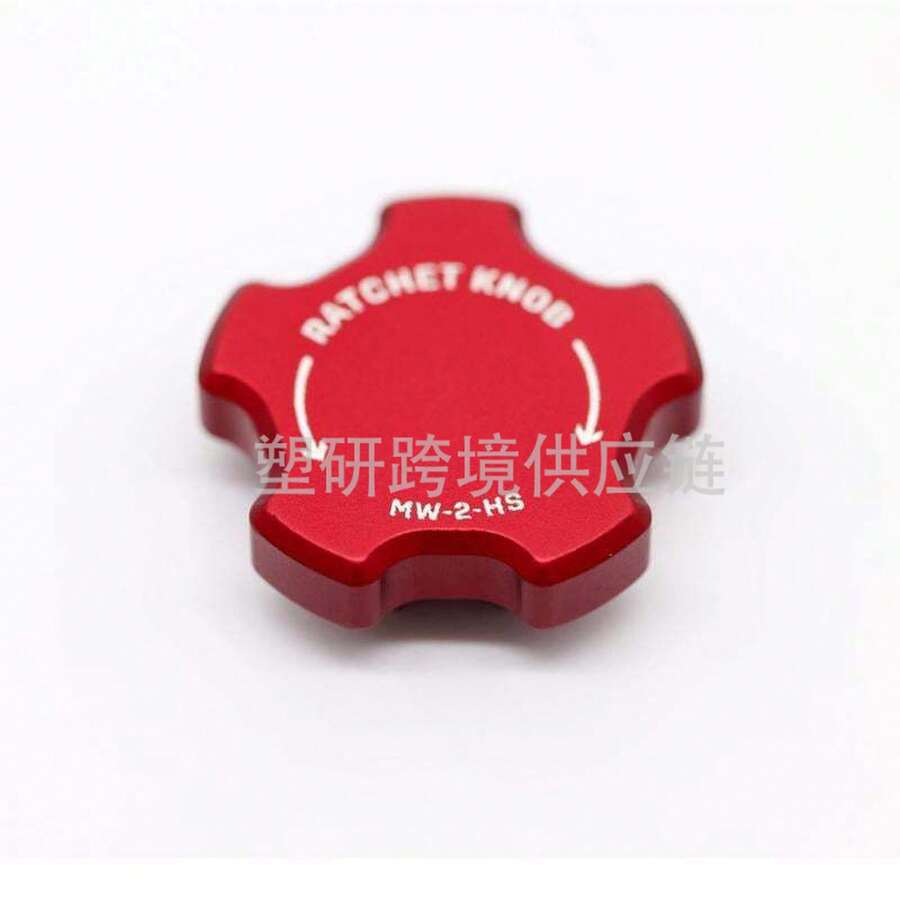 Handmade, Artisan Craft, Luxury Gift Magnetic Reversible Ratchet Knob - Red + Black - View 1