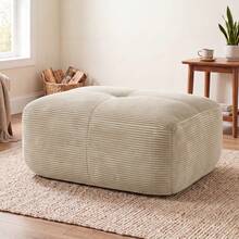 Hamlet Ottoman Cordstoff-Beige - 米色 - 查看 2