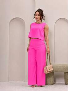 Casual Elegant Linen Home - 粉色 - 查看 2