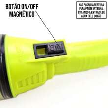 Lanterna  De Mergulho Ecooda Pesca Led Recarregável Usb 30m Prova Dágua Profissonal - Estrela - Visão 2