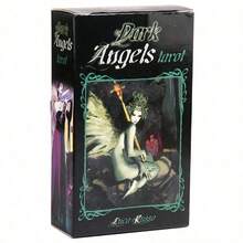 Dark Angels Tarot Cards Mysterious Tarot Cards Fortune Telling Game Cards Party Gathering Game - Black - View 1