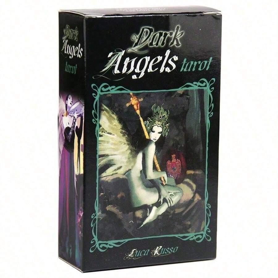 Dark Angels Tarot Cards Mysterious Tarot Cards Fortune Telling Game Cards Party Gathering Game - Black - View 1