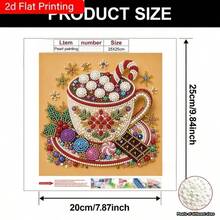 5D鑽石畫套件 蓬鬆小貓主題 手作工藝 2D平面印刷 不規則鑽石 畫布材質 適合客廳、臥室、書房居家裝飾 - 珍珠畫 - 查看 7