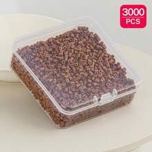 2.6mm Sundymot Fuse Beads, 3000PCS+ Brown G-Series Independent Packaging, With Small Square Box Storage, Anti-Spill, DIY Pendant Keychain, Jewelry Making Craft Materials, Graduation Season, Back To School, Christmas, Party Birthday Gift, Multi-Color 2.6mm Fuse Beads Bulk Refill Kit - 2.6mm Puzzle Beads - View 24