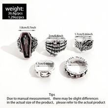 European & American Hot-Selling Vintage Punk Skull Palm Ring Belt Buckle Unisex Finger Ring - Skull Hand Ring - View 2