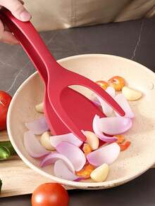 2-In-1 Egg Turner, Nylon Handle Egg Spatula With Clip, Kitchen Flipping Tool, Suitable For Pancakes, Fish, French Toast, Omelets, Fried Foods, Home Kitchen Cooking Utensils, Breakfast Preparation Accessories, Gift - Multicolor - View 4