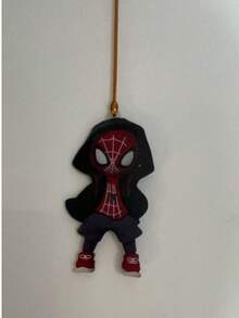 Panini 2D Flat Acrylic Spider Hero Keychain, Non-3D Cute Hoodie Character Bag Charm Accessory - Multicolor - View 7