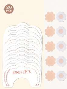 10/20/30pcs Invisible Lifting Breast Tape, Self-Adhesive Summer Lifting Breast Tape, Essential For Travel And Vacation - Multicolor - View 9