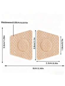 50pcs Tea Tree Oil Nail Repair Patches, For Yellowing, Thickening And Brittle Nails, Invisible Breathable Nail Protection Patches, Daily Foot Care - Apricot - View 4