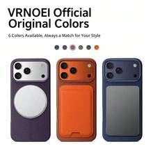 VRNOEI Premium Tech Fabric Magnetic Phone Case Compatible With IPhone 13 16 14 15 17 Pro Max 16 Plus Minimalist Fashion Neutral New Woven Magnetic Shockproof Protective Cover - Dark Green - View 8