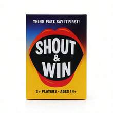 Permainan Kartu Shout Out Winning, Berpikir Cepat dan Menjawab Cepat untuk Memenangkan Kartu, Cocok untuk Permainan Pesta Bersama Teman dan Keluarga - Royal Blue - View 4