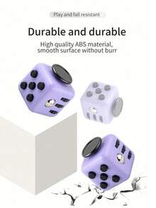 1pc Stress Relief Dice, Used For Relieving Anxiety And Focusing Attention, Plastic Material, Relaxing Body And Mind, Anti-Stress Magic Cube Gift (Random Color) - Multicolor - View 7