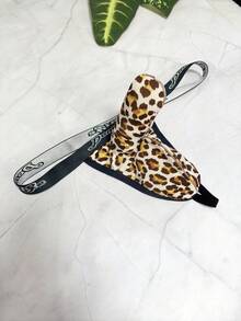 1 buah Celana Dalam Pria Seksi Model Belalai Gajah, Desain Kantung Ganda, Nyaman & Bebas, Thong Seksi - Mocha Brown - View 4