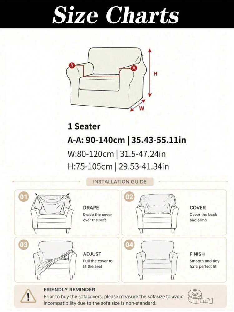 1pc Leaf Jacquard High Stretch Armchair Slipcover, Elastic Single Sofa Cover, Anti-Scratch Washable Furniture Protector For Living Room Home Decor - Light Grey - View 2
