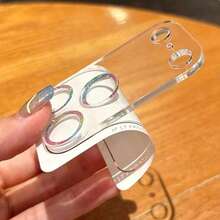 Flash Camera Lens Protector Compatible With Iphone 17 Pro Max, Transparent Lens Protection Glass, Compatible With 17, 17 Air And 17 Pro Rear Camera Cover - Silver - View 2