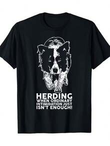 Camiseta Divertida de la Raza Border Collie - 100% Algodón - 220g - Negro - Ver 6