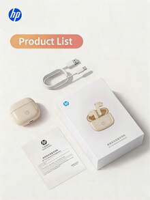 HP H10JSE Bluetooth 6.0 Wireless Earbuds | ENC Noise Cancelling IPX4 Waterproof - View 11